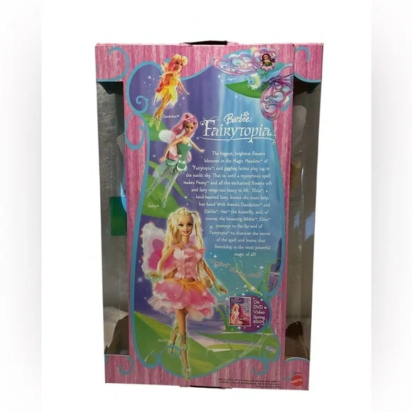 Barbie Fairytopia Elina Doll with Pink and Orange Dress - Picture 2 of 4